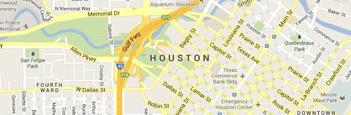 Houston Texas Map 