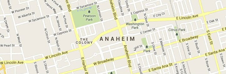 Anaheim-map